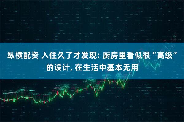 纵横配资 入住久了才发现: 厨房里看似很“高级”的设计, 在生活中基本无用